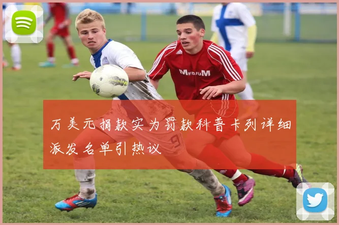 万美元捐款实为罚款科普卡列详细派发名单引热议